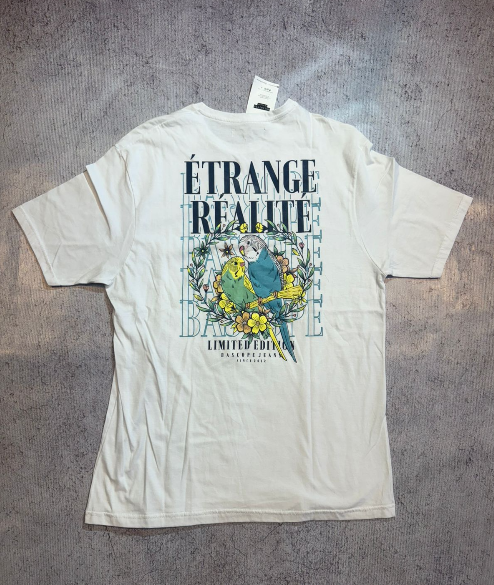 Remera blanca EXTRANGE REALITE - 3 cuotas sin interes cod 128