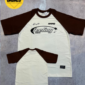 feeling remera mangas bordo