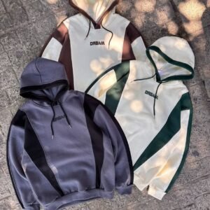 Buzo con capucha bicolor