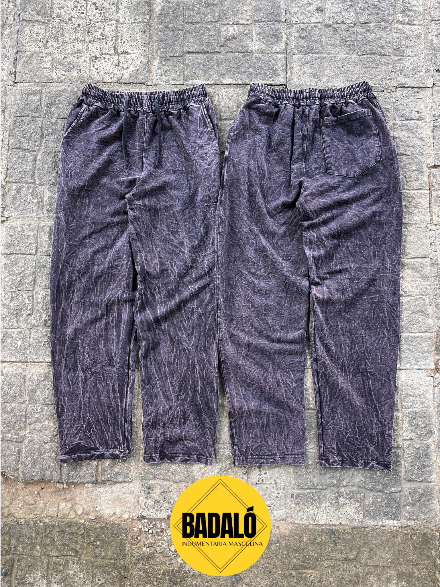 Pantalon rustico color azul