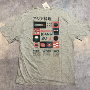 Remera gris Bascope Jean 2012 dorso