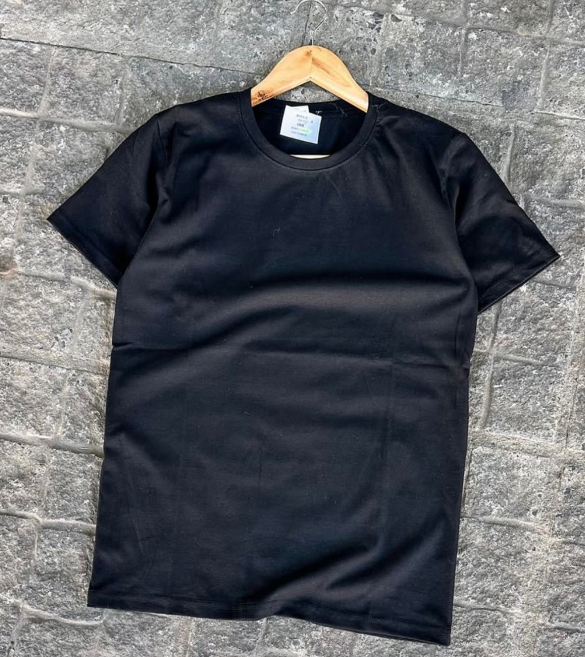 Remera Lisa Slim color negro