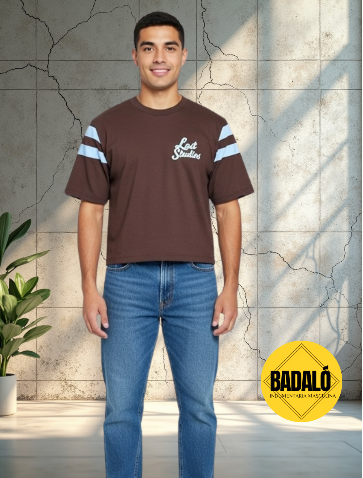 REMERA LAST STUDIO MARRON