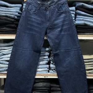 Jeans baggy liso azul oscuro