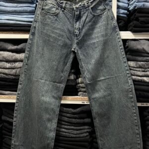 Jeans verde oxido baggy liso