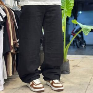 Jeans baggy negro liso