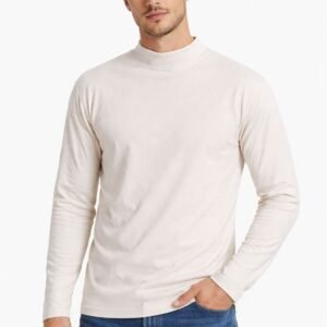 Polera de lanilla, tela suave, color beige