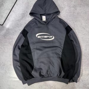 Buzo combinado gris con negro