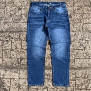 Jeans mom azul liso