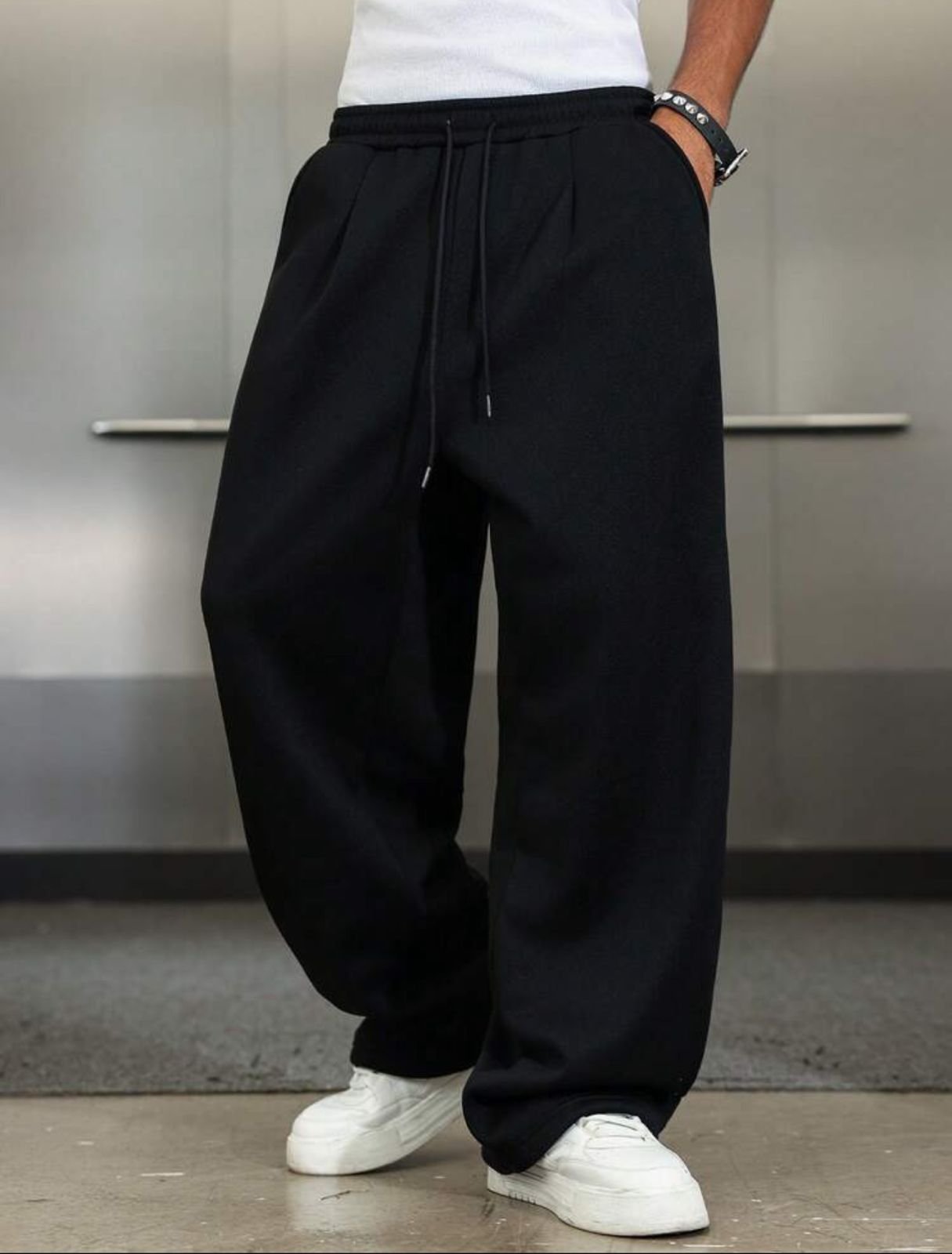 Pantalon baggy frizado de algodon/ COD 301 - Image 3