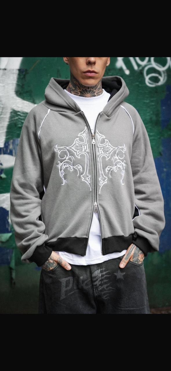 Campera doble cierre CRUZ frizado premium/ COD 334 - Image 4