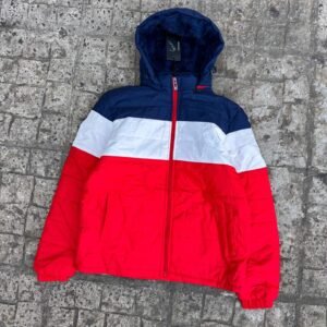 Campera inflable combinada con piel lineas gruesas/ COD 336