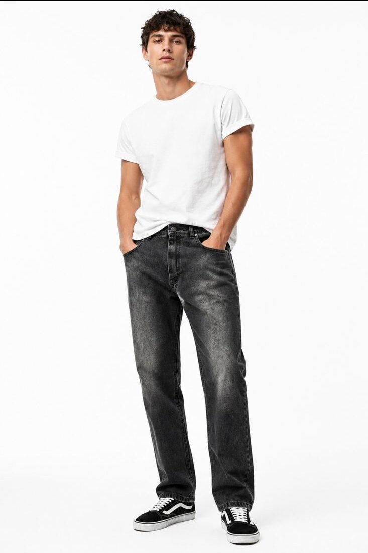 Jeans MOM negro despintado/ COD 331