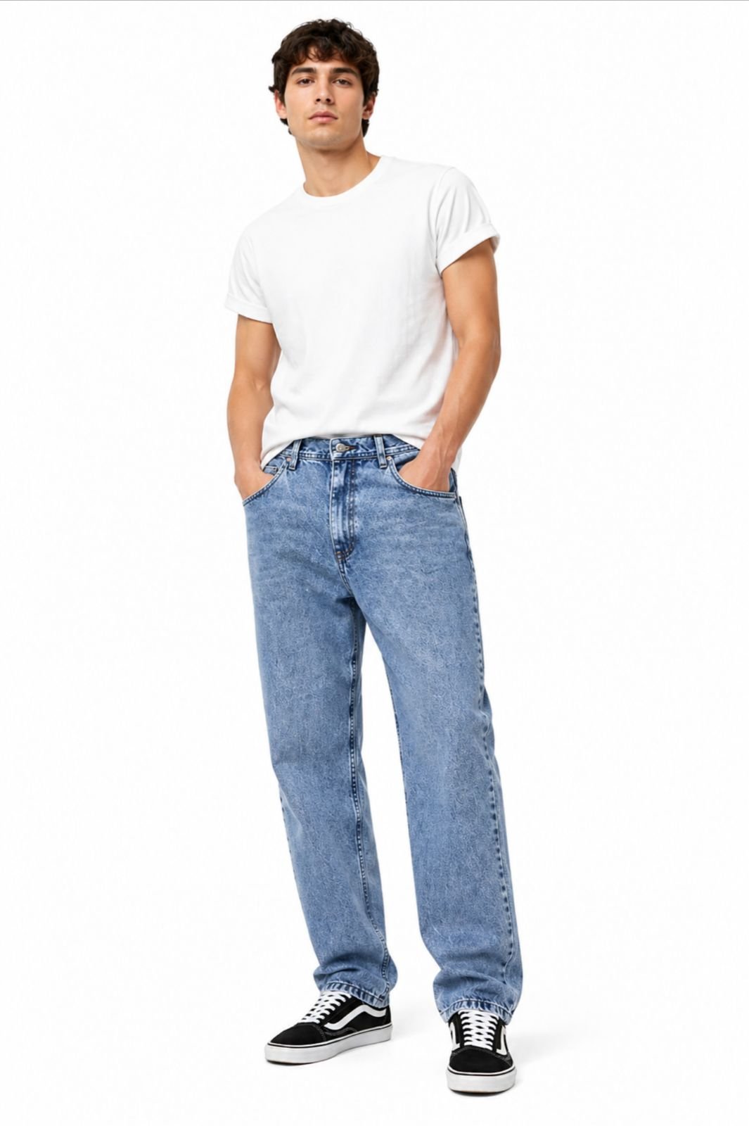 Jeans MOM celeste oscuro/ COD 328