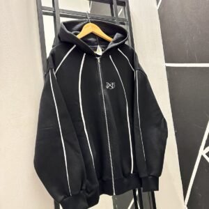 Campera frizadas con franjas blancas/ COD 344