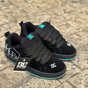 Zapatilla DC negro/ turquesa/ COD 369