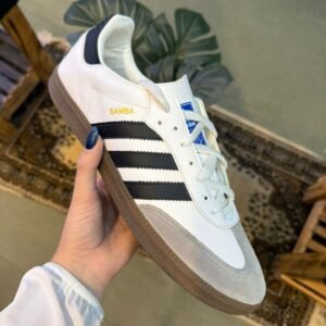 Zapatilla blanca suela marrón/COD 377