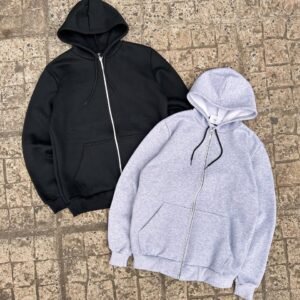Campera frizada lisa overzise / COD 414