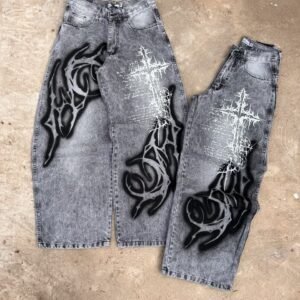 Baggy estampado Cruz blanco/ COD 438
