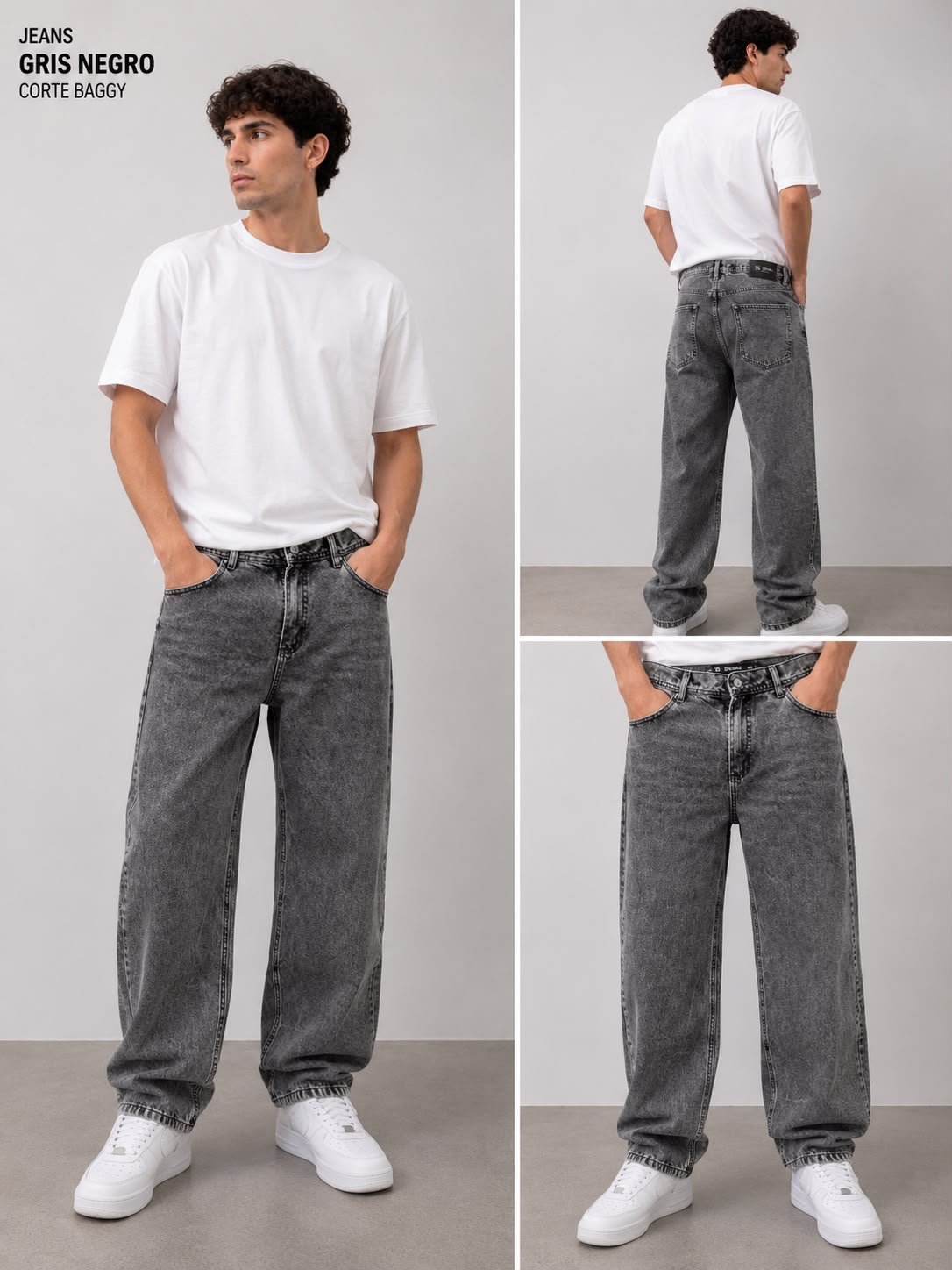 Baggy gris liso/ COD 459
